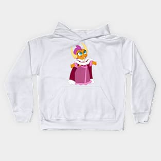 Pink Princess Smolder with cape Kids Hoodie